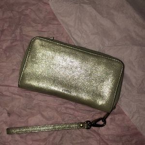 Gold Wallet/Wristlet